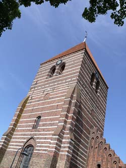 Stege church in the center of Stege