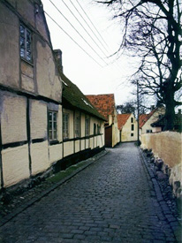 Provsteståde i Stege, one of the old streets in Stege, 1997